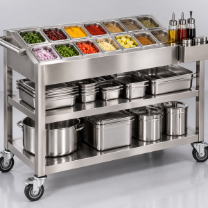 Customised Masala Trolley WIrh GN Pans